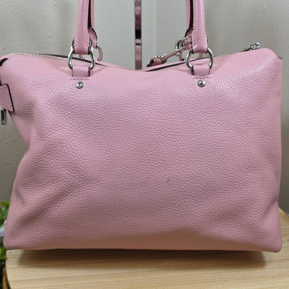 Coach Emma Pebbled Leather Satchel - Picture 8 of 16